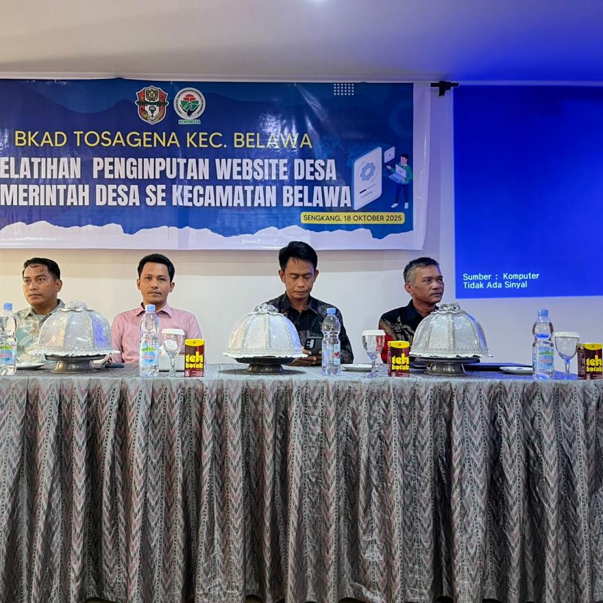 Pemdes Desa Sappa Ikuti Pelatihan Penginputan Data Website Desa dan Aplikasi Layanan 2025