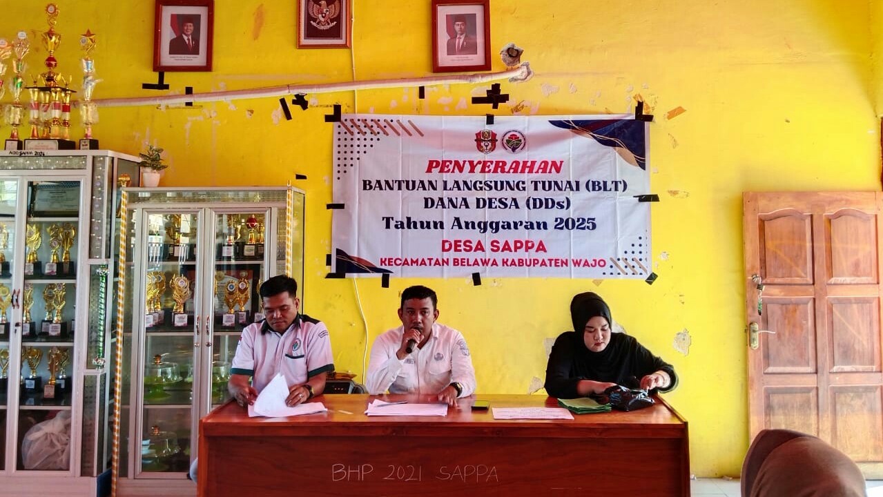 Pencairan BLT Dana Desa Sappa Triwulan IV Tahun 2025 Resmi Disalurkan