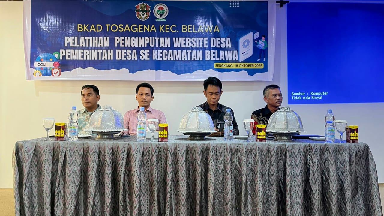 Pemdes Desa Sappa Ikuti Pelatihan Penginputan Data Website Desa dan Aplikasi Layanan 2025