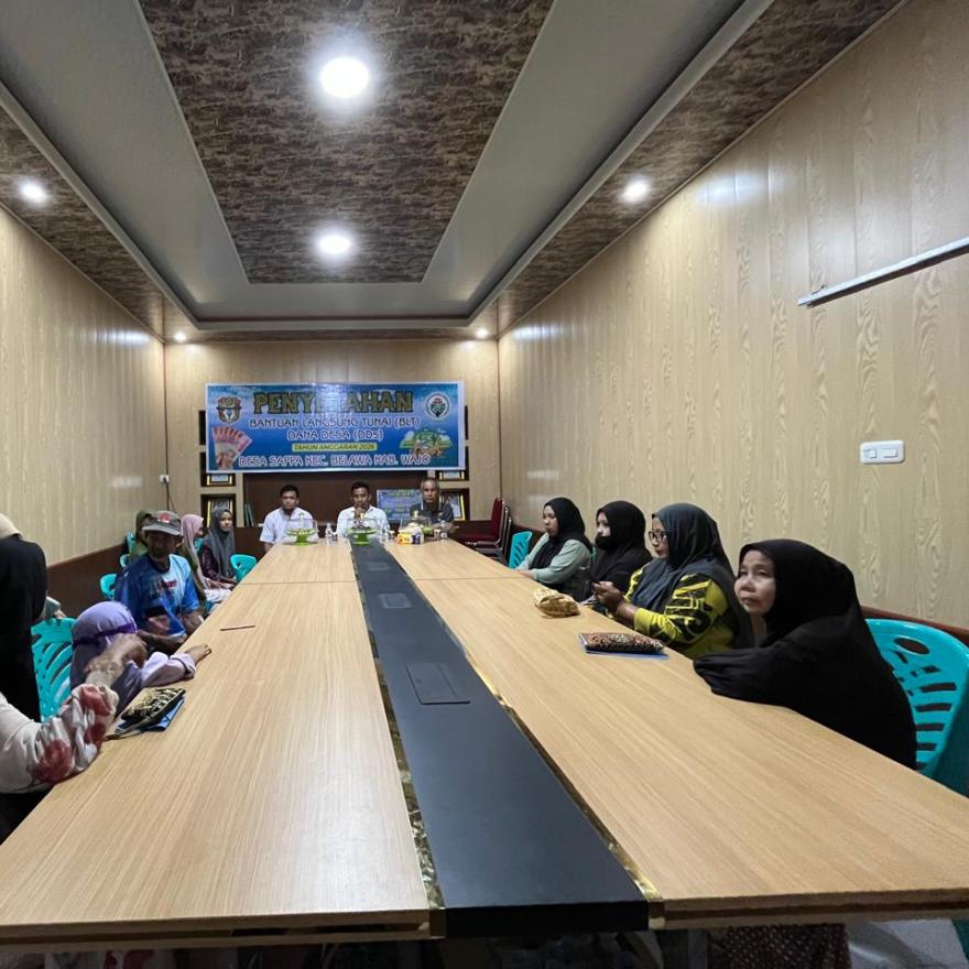 Penyerahan BLT Dana Desa Sappa Triwulan I Tahun 2026 Digelar