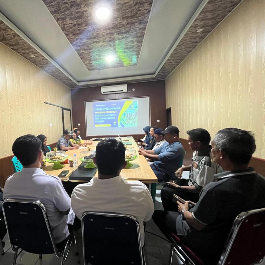 Rapat dan Pemaparan Laporan Pertanggungjawaban BUMDes “Dg. Matteppo” Desa Sappa