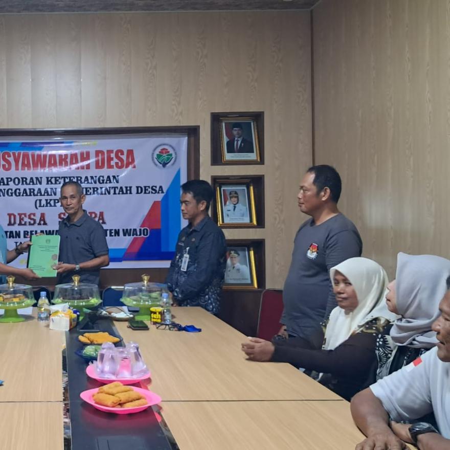 Musyawarah Desa LKPD Desa Sappa Digelar, Wujud Transparansi dan Sinergitas Pemerintahan